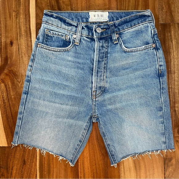 We The Free Light Blue Denim Jean Shorts - Picture 1 of 6